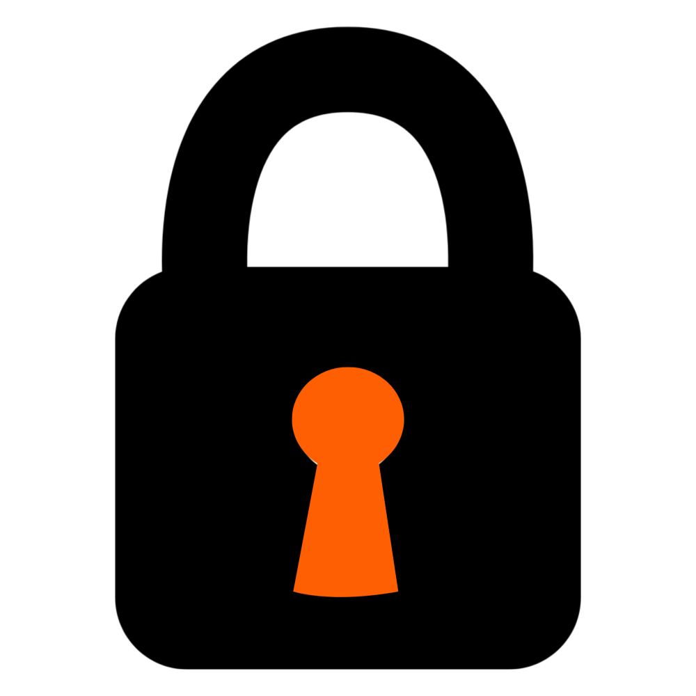 Symmetric lock icon